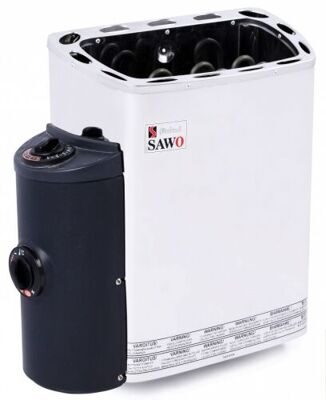 Электрическая печь SAWO MINI MN-36NB-Z (3,6 кВт, встроенный пульт, внутри оцинковка, снаружи нержавейка)